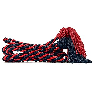 Fiel Cordão De São Francisco Vermelho/Preto 2M C/ Tassel