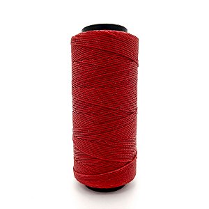 Fio Cordone Vermelho Encerado Para Guias E Brajas