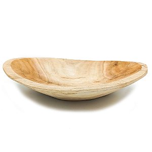Gamela Tigela De Madeira Redonda Média P/ Oferendas