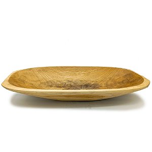 Gamela Tigela De Madeira Oval Extra Grande P/ Oferendas