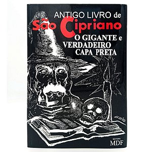 Antigo Livro De São Cipriano O Gigante E Verdadeiro Capa Preta Ed. Mdf
