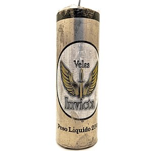 Vela De 7 Dias Dourada 55Mm Parafina Unidade Invicta