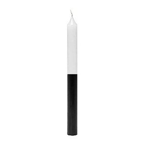 Vela Palito De Parafina Unidade Branco/Preto