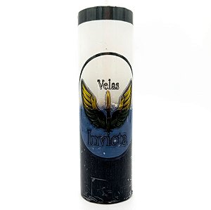 Vela De 7 Dias 44Mm Parafina Branca/Preta Unidade Invicta