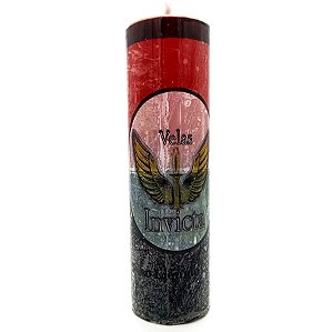 Vela De 7 Dias 44Mm Parafina Vermelha/Preta Unidade Invicta