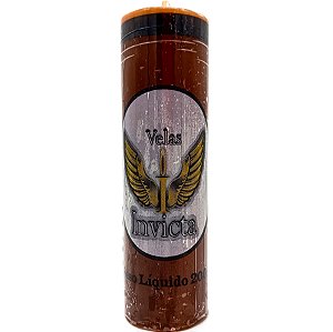 Vela De 7 Dias 44Mm Parafina Marrom Unidade Invicta