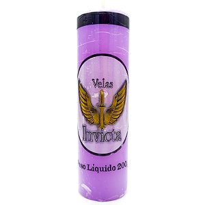 Vela De 7 Dias 44Mm Parafina Lilás Unidade Invicta