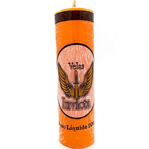 Vela De 7 Dias 44Mm Parafina Laranja Unidade Invicta