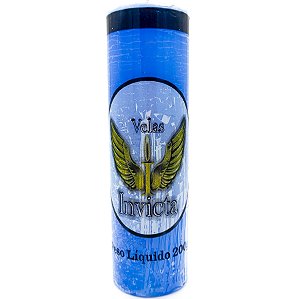 Vela De 7 Dias 44Mm Parafina Azul Unidade Invicta