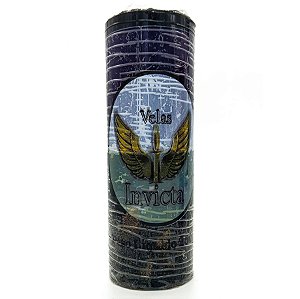 Vela De 7 Dias 50Mm Parafina Roxa/Preta Unidade Invicta