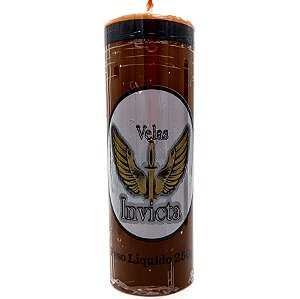 Vela De 7 Dias 50Mm Parafina Marrom Unidade Invicta