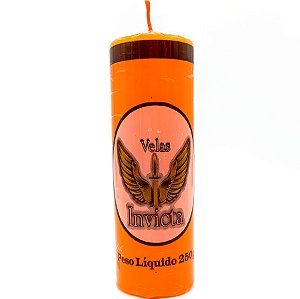 Vela De 7 Dias 50Mm Parafina Laranja Unidade Invicta