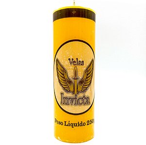 Vela De 7 Dias 50Mm Parafina Amarela Unidade Invicta