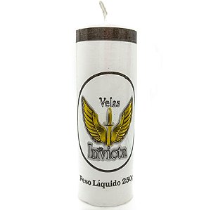 Vela De 7 Dias 50Mm Parafina Branca Unidade Invicta