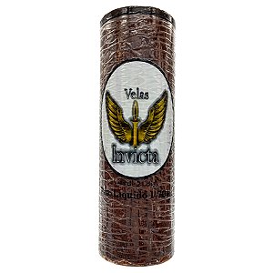 Vela Devocional 21 Dias Parafina Marrom Unidade Invicta
