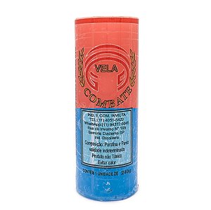 Vela De 7 Dias 50Mm Parafina Rosa/Azul Unidade Combate