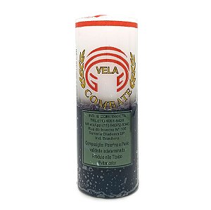 Vela De 7 Dias 50Mm Parafina Branca/Preta Unidade Combate