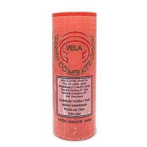 Vela De 7 Dias 50Mm Parafina Rosa Unidade Combate