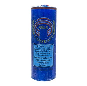 Vela De 7 Dias 50Mm Parafina Azul Marinho Unidade Combate