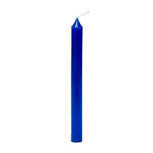 Vela Grande 12H De Parafina Unidade Azul Marinho