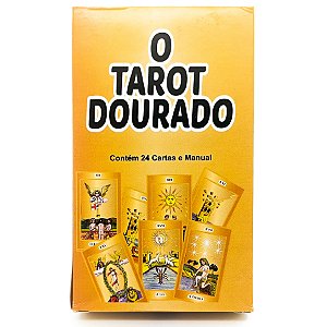 Tarot Dourado Com 24 Cartas + Manual