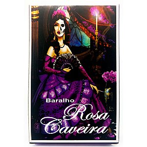 Tarot Baralho De Rosa Caveira Com 36 Cartas + Manual