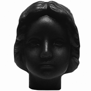 Vela De Magia Cabeça Feminina Preto