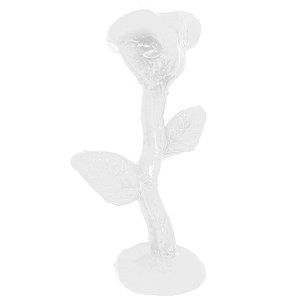Vela De Magia Rosa Flor Branco