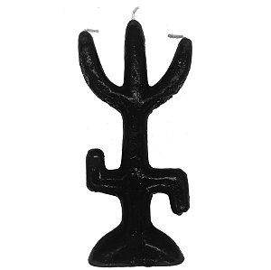 Vela De Magia Garfo Tridente Preto