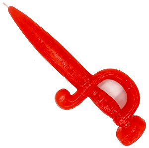 Vela De Magia Espada Adaga Vermelho