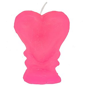 Vela De Magia Coração Rosa