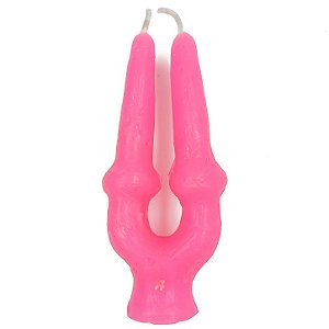 Vela De Magia Amarração Rosa