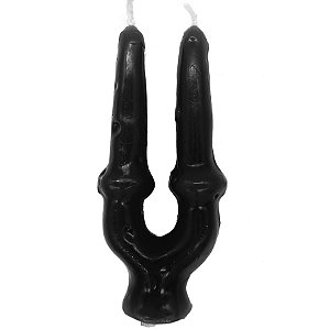 Vela De Magia Amarração Preto