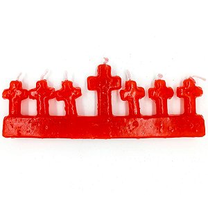 Vela De Magia 7 Cruz Vermelho