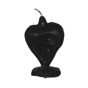 Vela De Magia Coração Preto