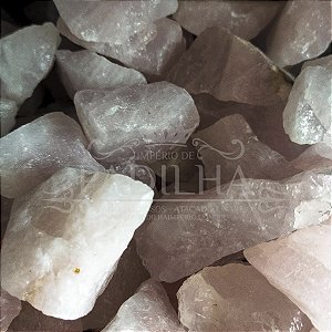 Pedra Quartzo Rosa Bruto Grande Unidade