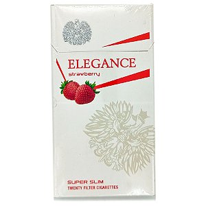 Cigarro Extra Fino Elegance Cigarettes Slim 20Un Morango