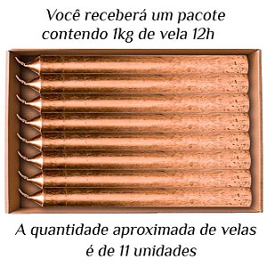Vela Grande 12H Parafina Cobre 1Kg