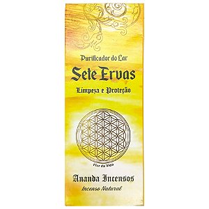 Incenso Purificador Do Lar Aromaterapia 9 Bastões Sete Ervas