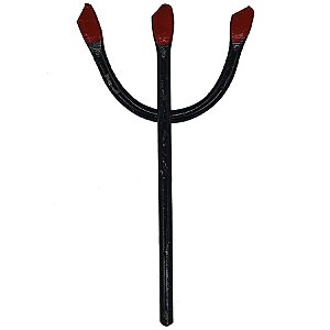 Garfo Tridente Preto Pombogira Receptivo 9Cm Ferro Ferragem