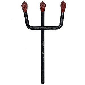 Garfo Tridente Preto Exú Ativo 9Cm Ferro Ferragem