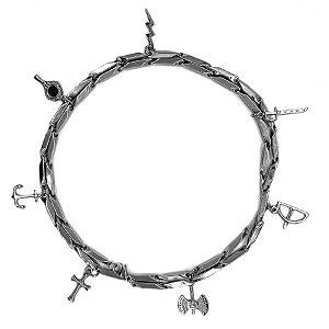 Guia De Aço Inox Sete 7 Linhas Dos Orixás Proteção Umbanda