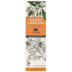Incenso Natural Nirvana Flor De Laranja Harmoniza O Ambiente
