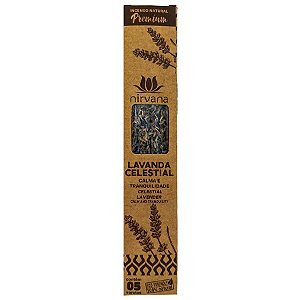 Incenso Natural Nirvana Premium Lavanda Celeste Calmante