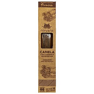 Incenso Natural Nirvana Premium Canela Atrai Dinheiro