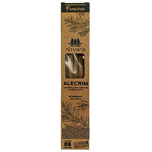 Incenso Natural Nirvana Premium Alecrim Contra Ansiedade