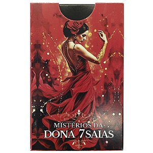 Tarot Baralho Mistérios da Dona Sete 7 Saias 36 Cartas Explicativas