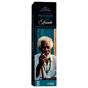 Incenso Premium 10 Varetas Preto Velho Arruda