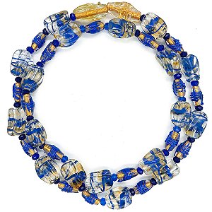 Guia Em Firmas De Murano Candomblé Dourado/Incolor M3