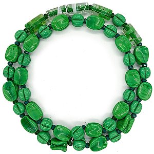 Guia Em Firmas De Murano Candomblé Verde/Incolor M2